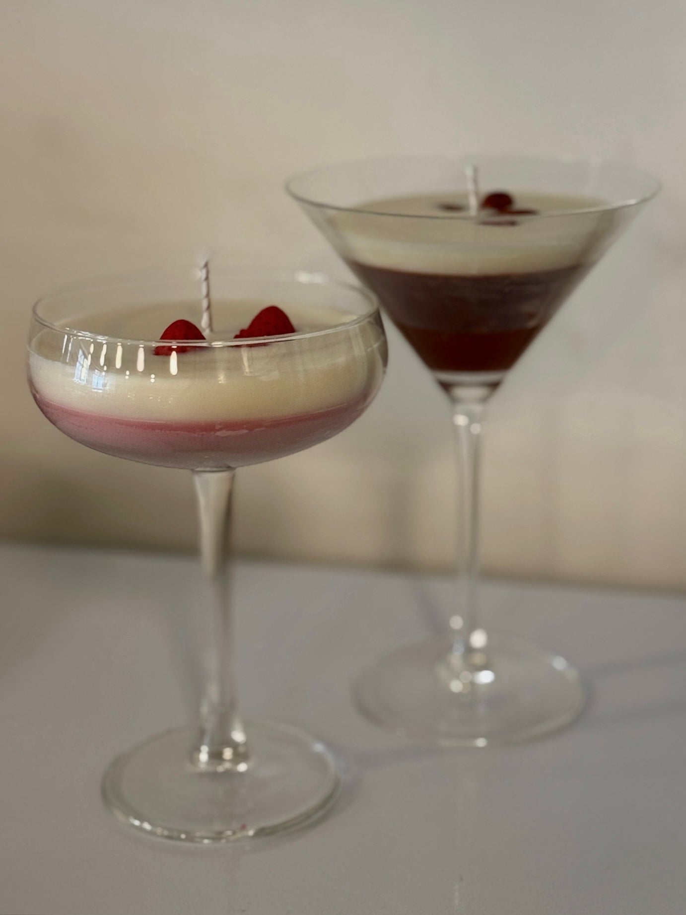 Taller de velas en forma de cocktail