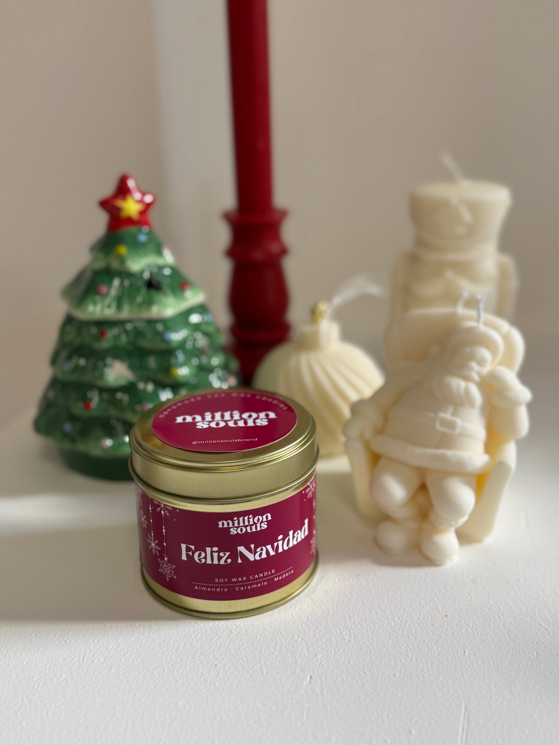 Vela Lata Feliz Navidad