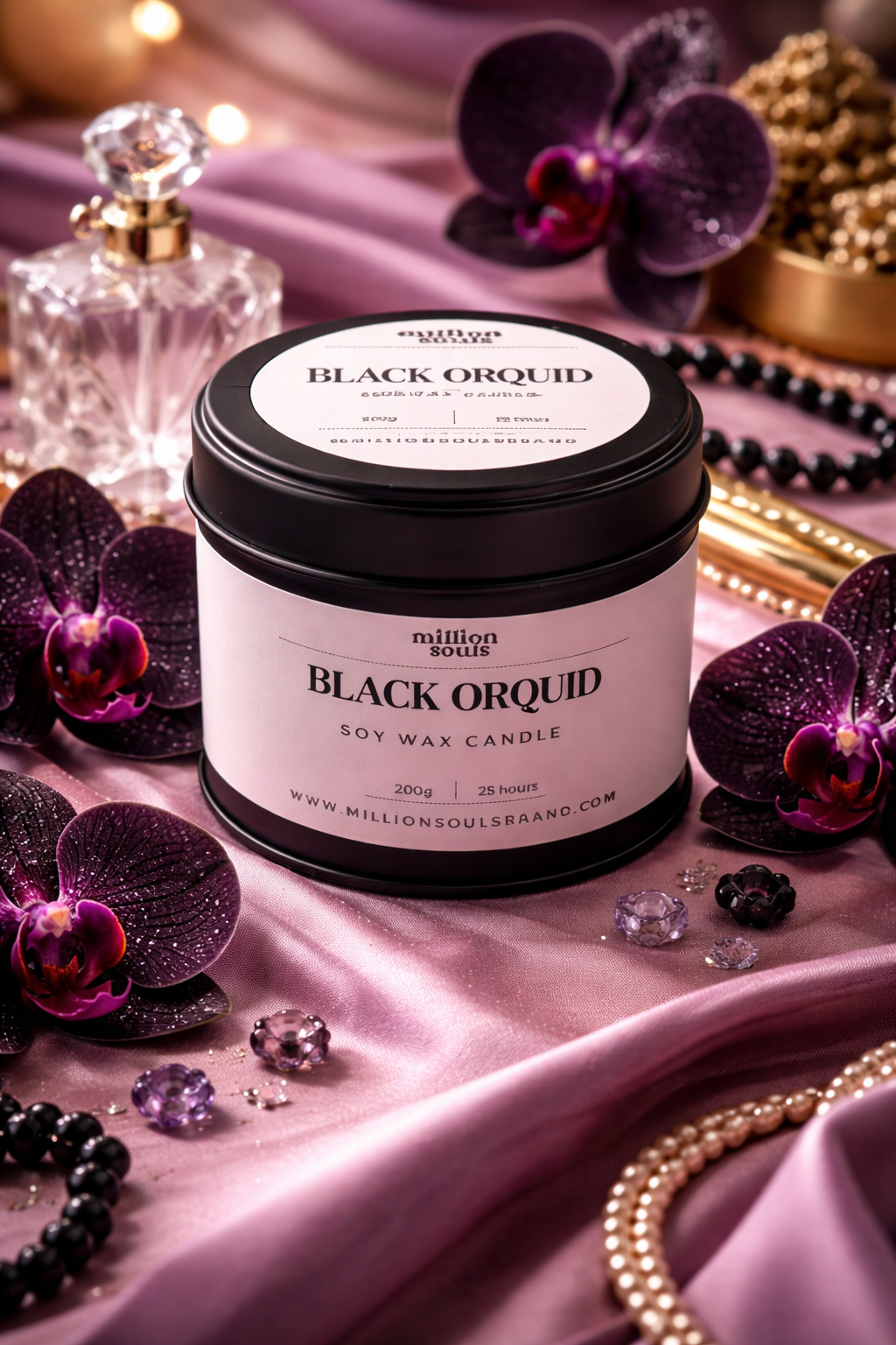 VELA AROMÁTICA LATA BLACK ORQUID