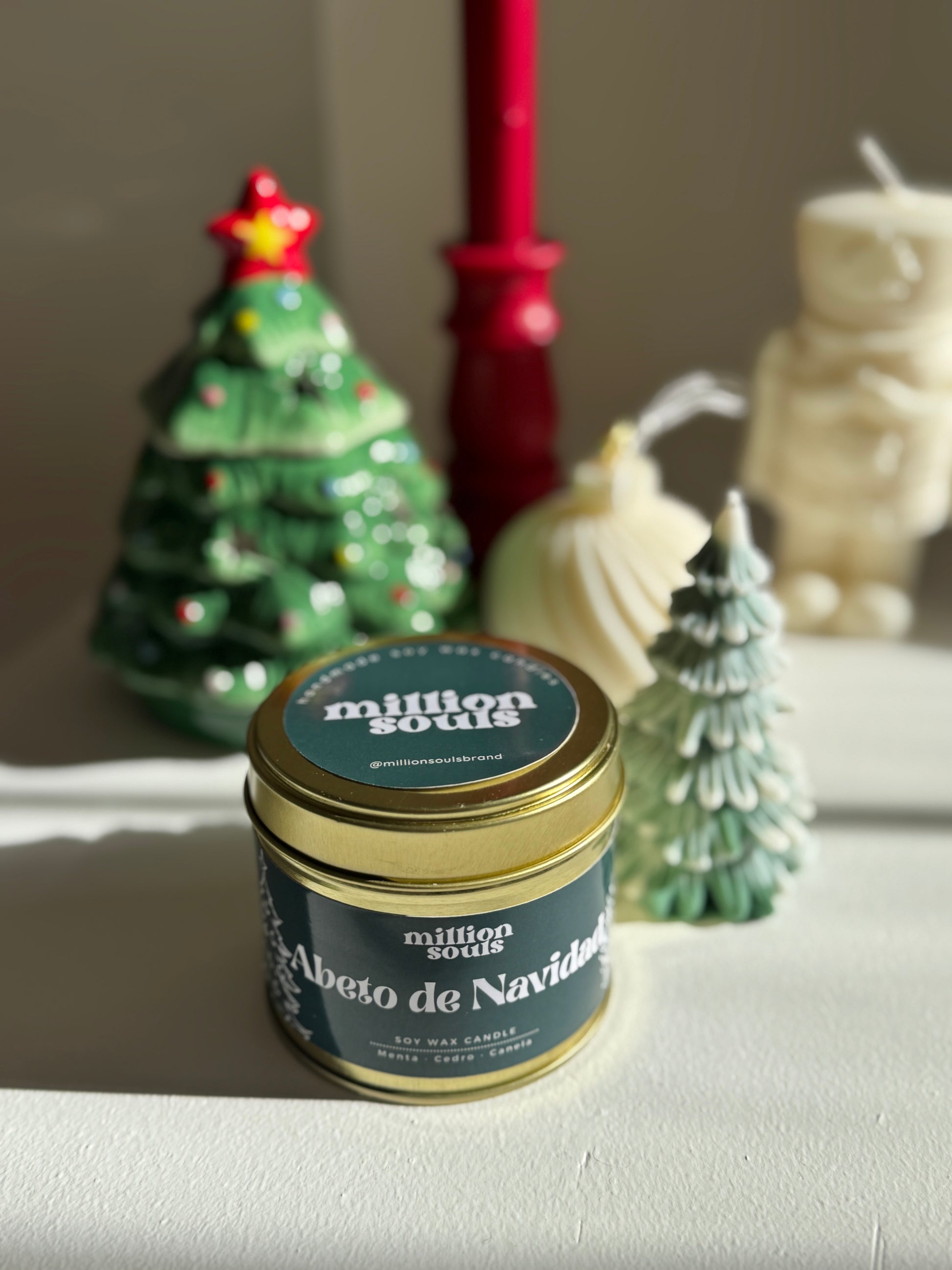 Vela Lata Abeto Navideño