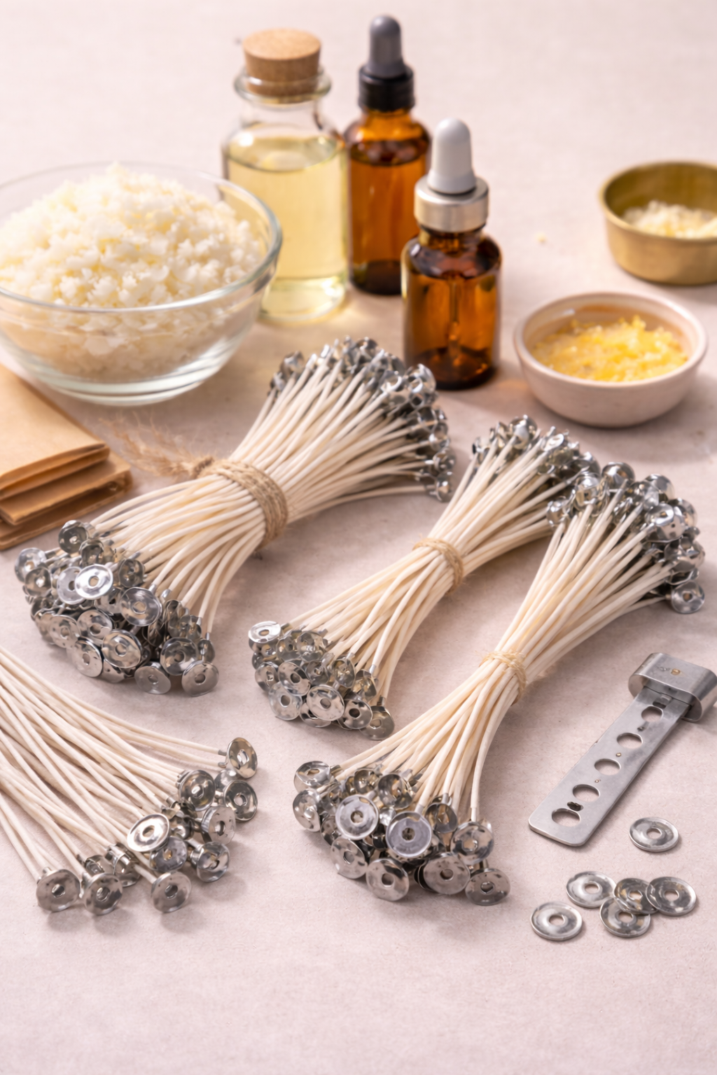 Mechas de algodón enceradas