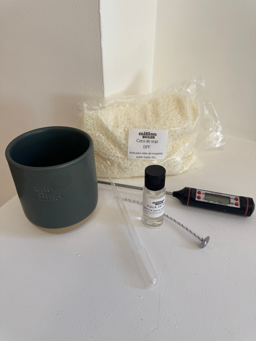 Kit Crea tu vela en cerámica