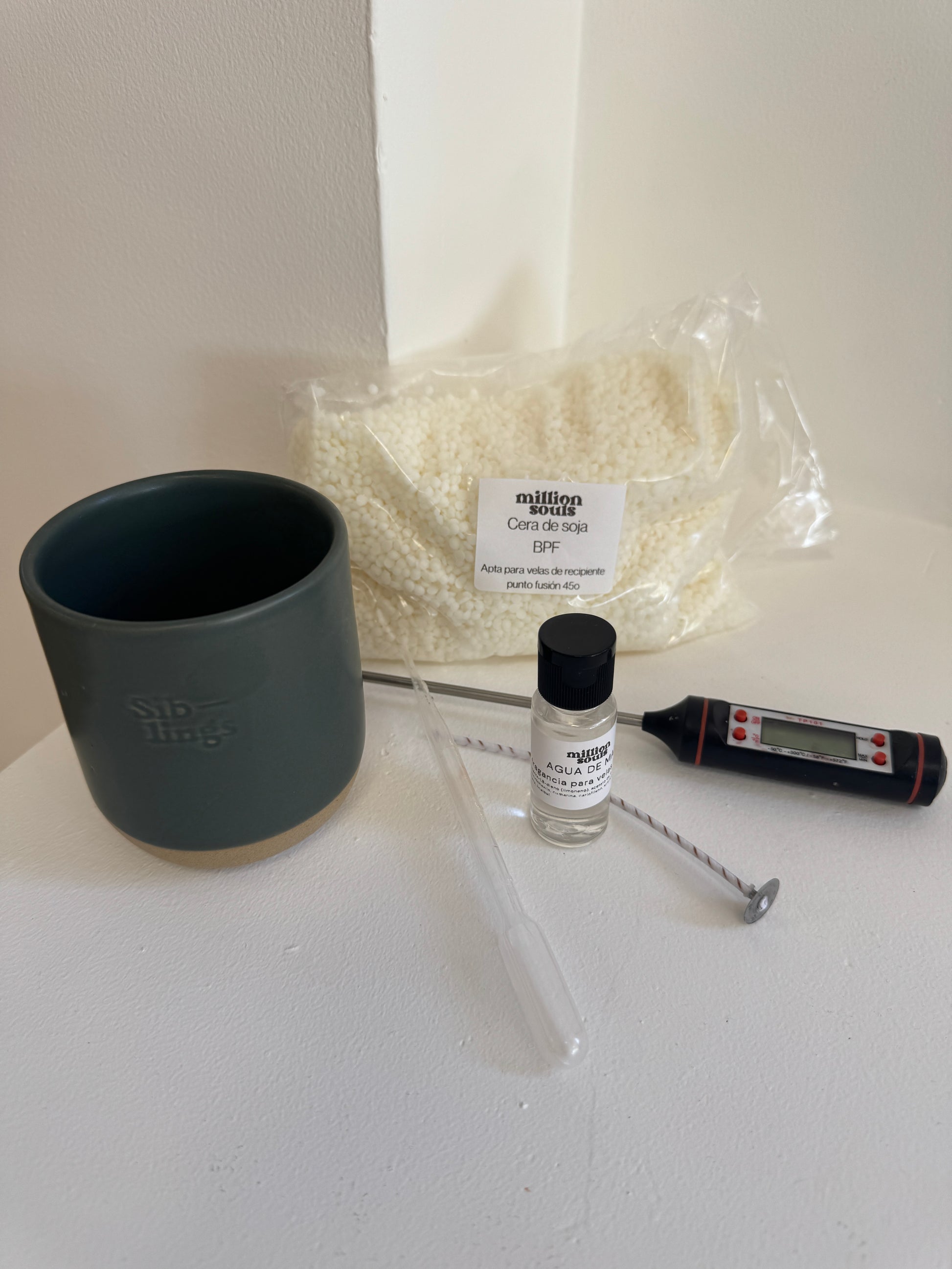 Kit Crea tu vela en cerámica
