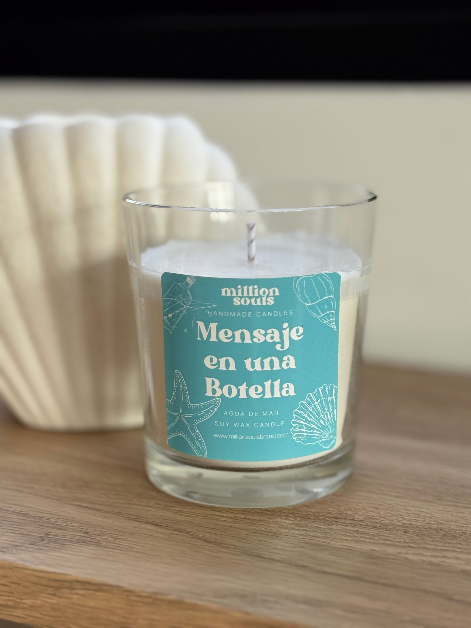 VELA AROMÁTICA MENSAJE EN UNA BOTELLA