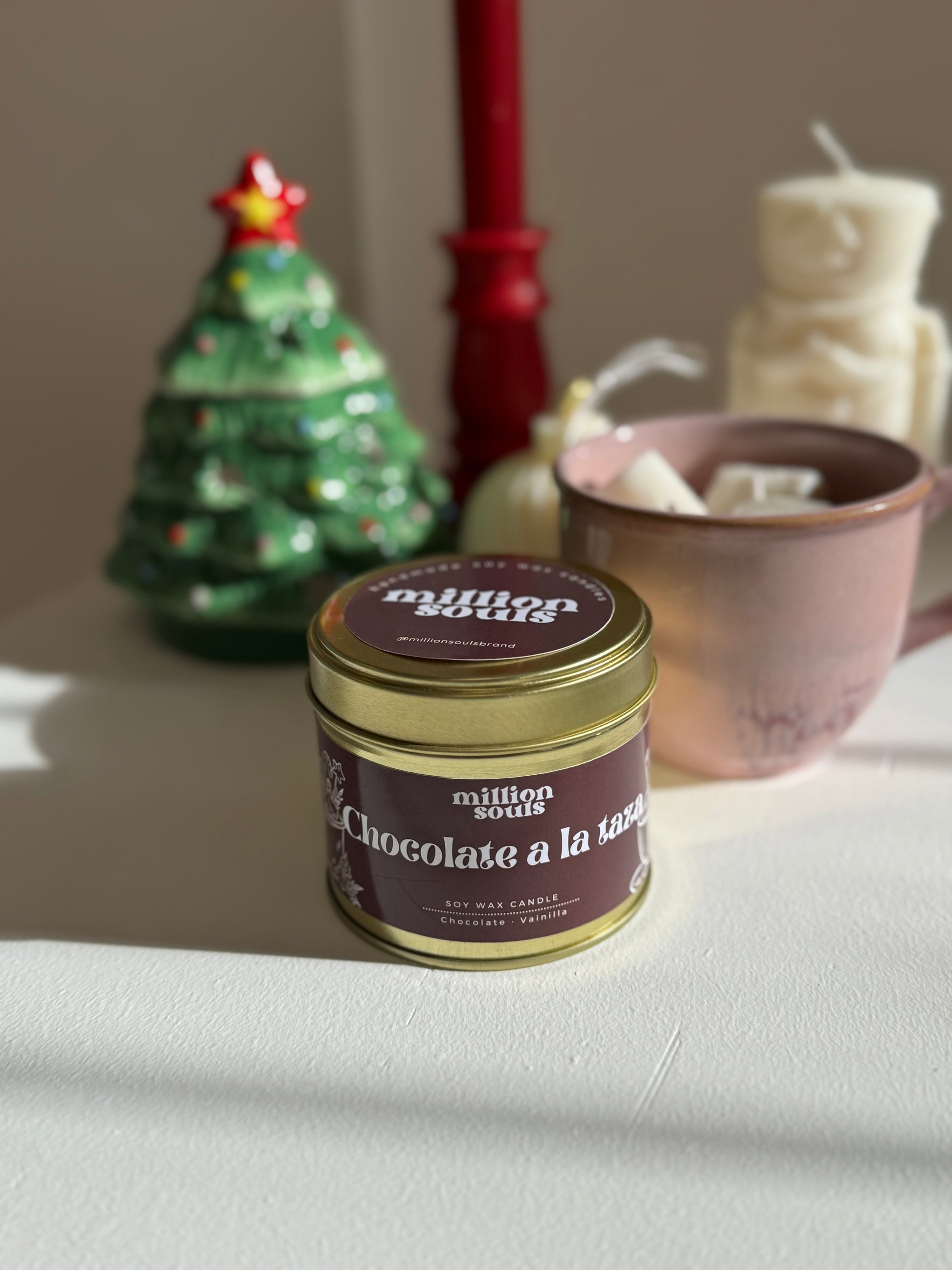 Vela Lata Chocolate a la taza
