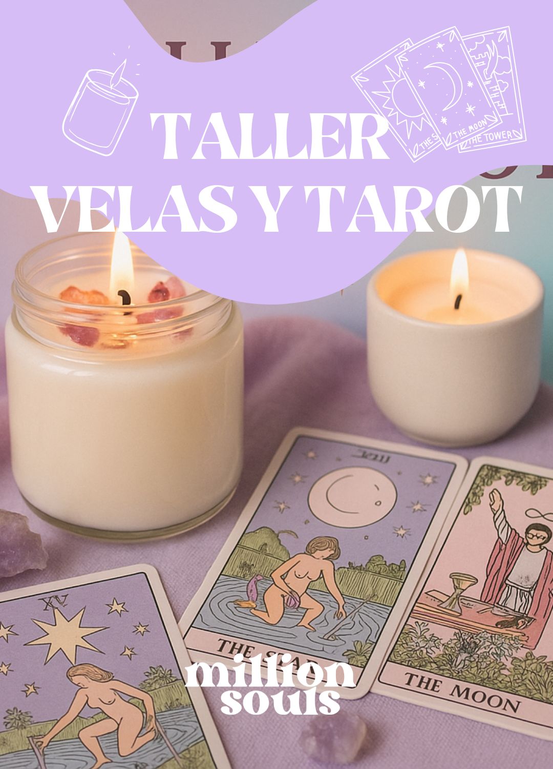 Taller de Velas de Soja Magia y Tarot