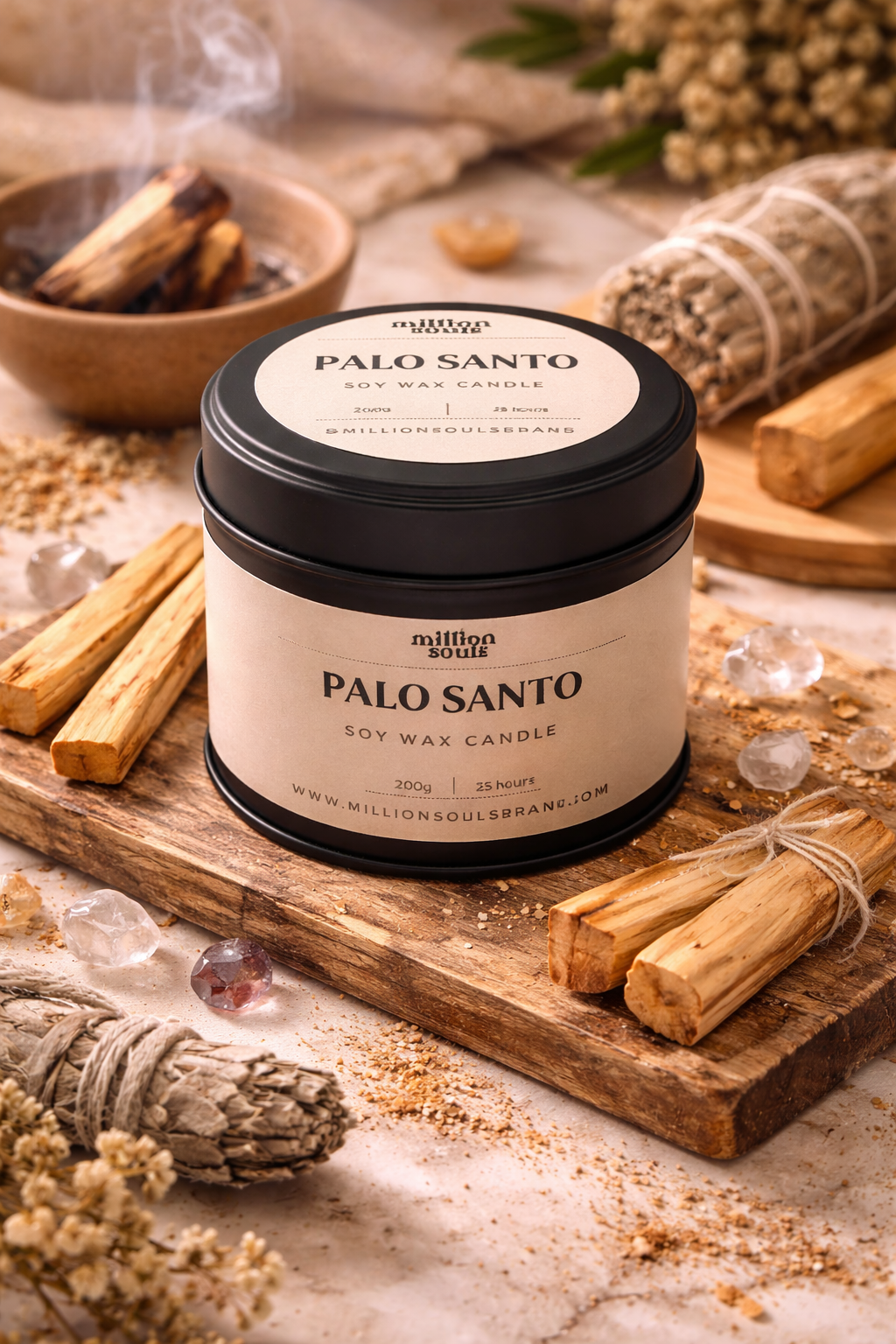 VELA AROMÁTICA LATA PALO SANTO